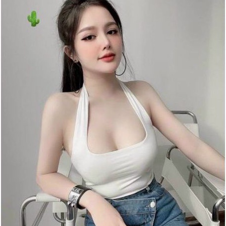 Áo yếm tròng cổ trơn siêu hot(B.c)