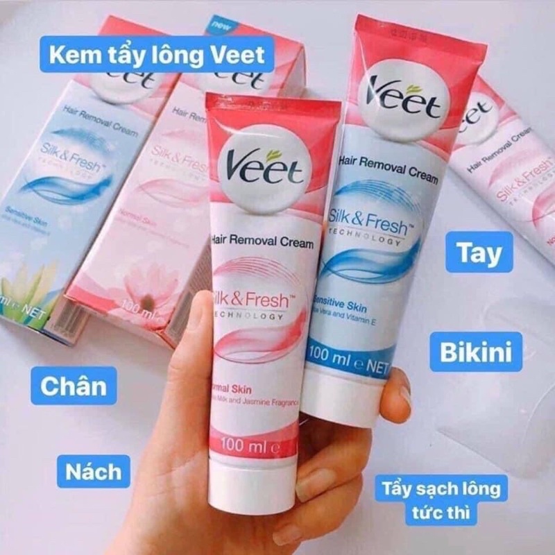 KEM TẨY LÔNG VEET HÀNG AUTH CHUẨN PHÁP 100ML