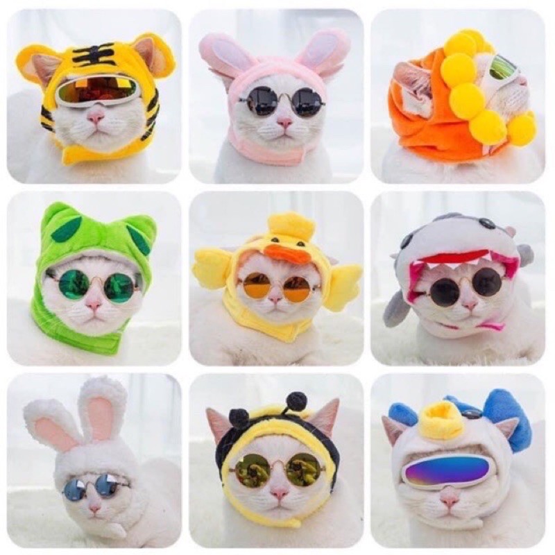 Nón mũ siêu cute cho chó mèo thú cưng