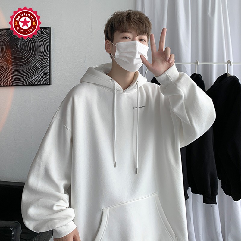 Áo hoodie cotton dáng rộng in họa tiết thời trang đường phố sành điệu cho nam size M-5XL