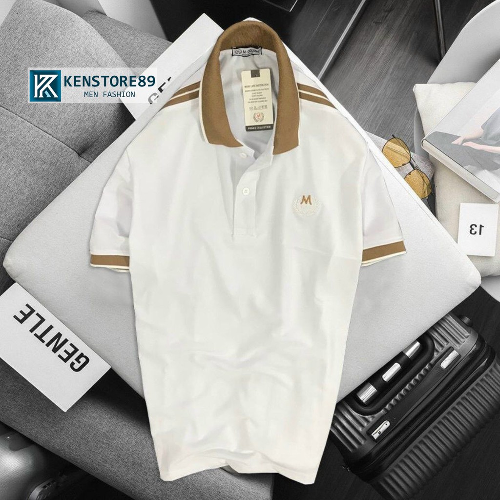 Áo thun nam có cổ bông lúa M 1922 cao cấp KENSTORE89 ATP071