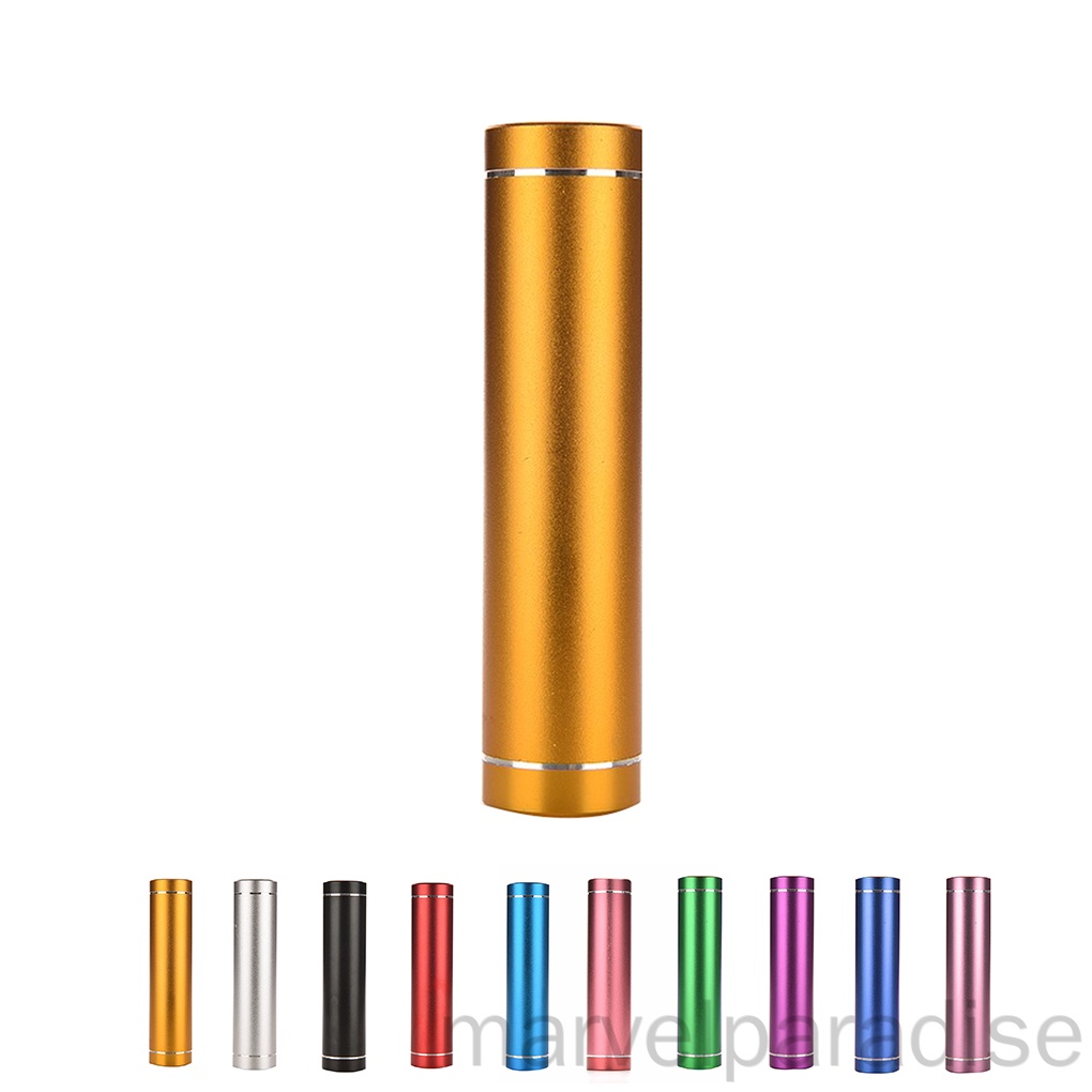 Bộ vỏ sạc dự phòng mini hình trụ bằng nhôm cho điện thoại di động 18650 diy