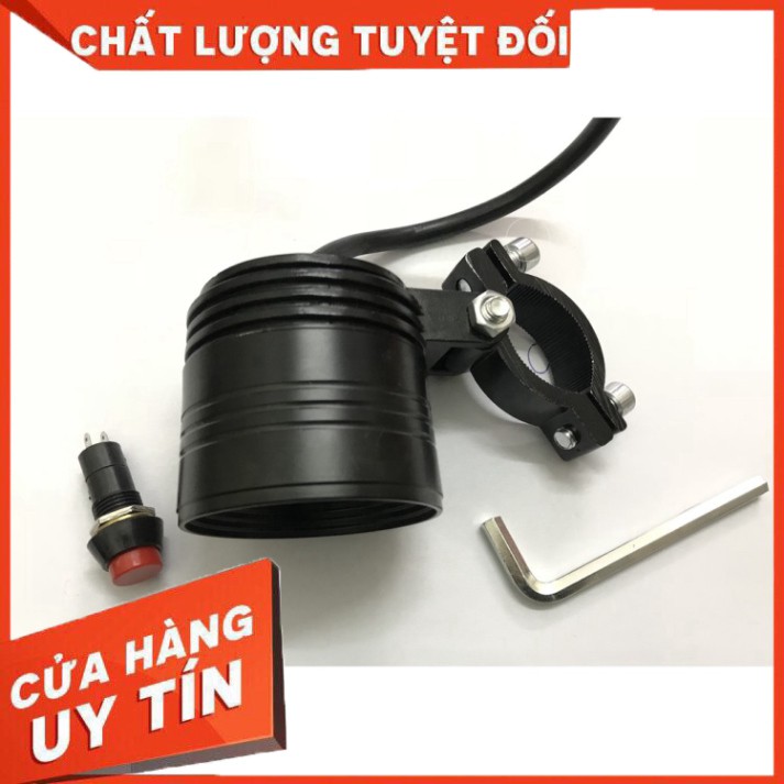 ĐÈN TRỢ SÁNG L4 4 BÓNG LED 3 CHẾ ĐỘ SÁNG CÓ NHÁY PASSING ( TẶNG KÈM CÔNG TẮC - 6 THÁNG BẢO HÀNH>