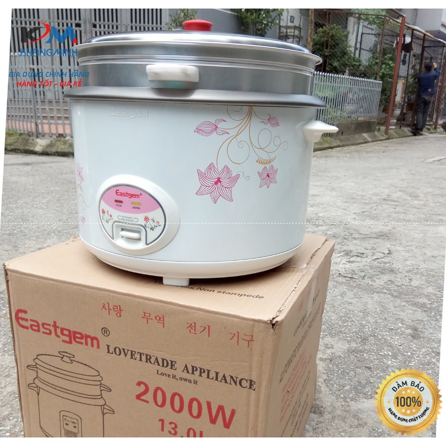 Nồi cơm công nghiệp chống dính Eastgem 13 lít (5.6 lít cơm) Bảo hành 12 Tháng | BigBuy360 - bigbuy360.vn