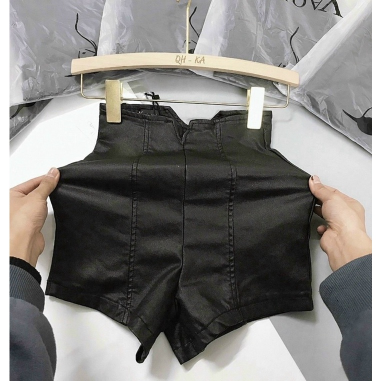 QUẦN SHORT DA CẠP SIÊU CAO TÔN DÁNG FROM ÔM NHẸ MS19019