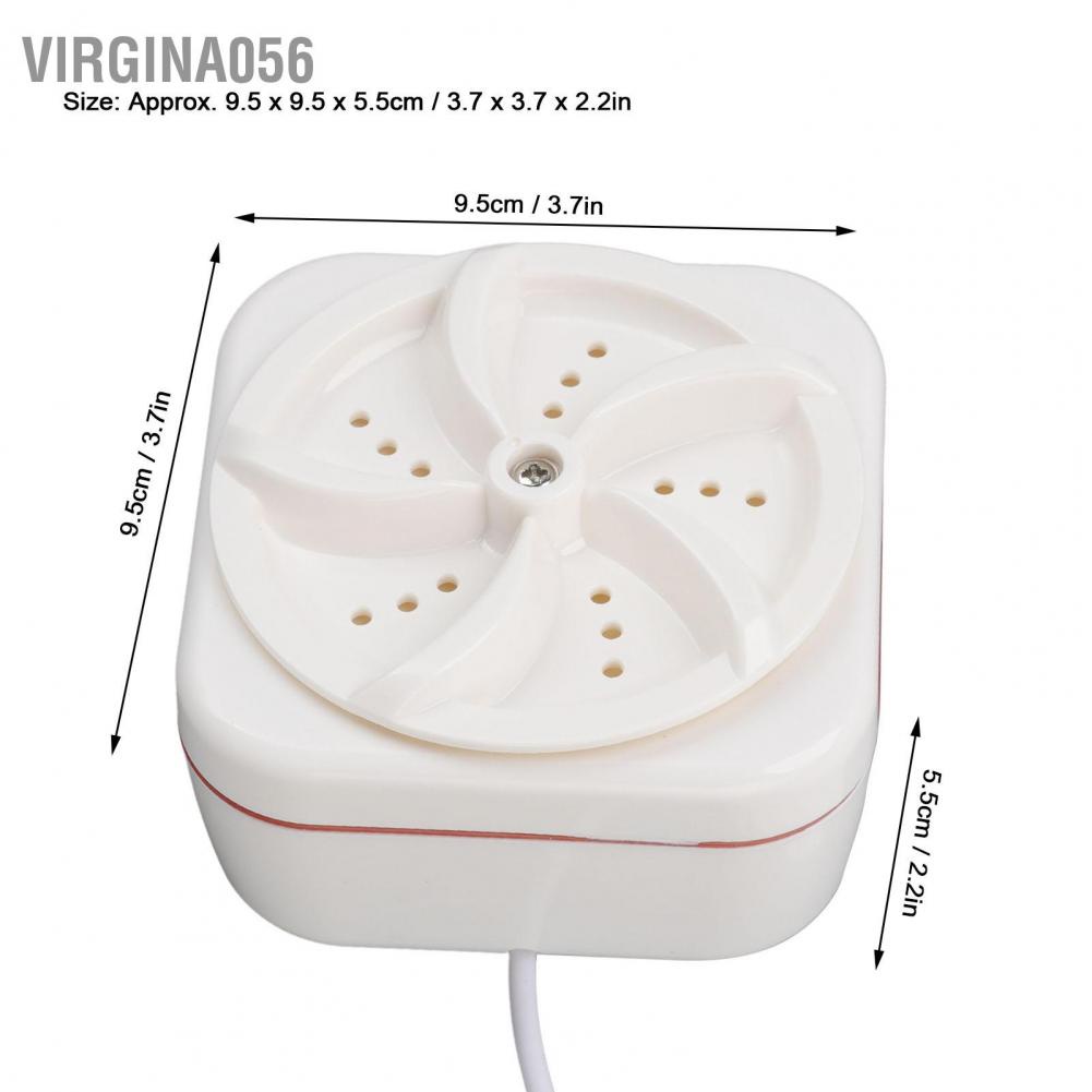 Máy Giặt Bằng Sóng Siêu Âm 5V 18W Nguồn USB Có Thể Gấp Gọn Tiện Dụng Cho Ký Túc Xá / Du Lịch Virgina056