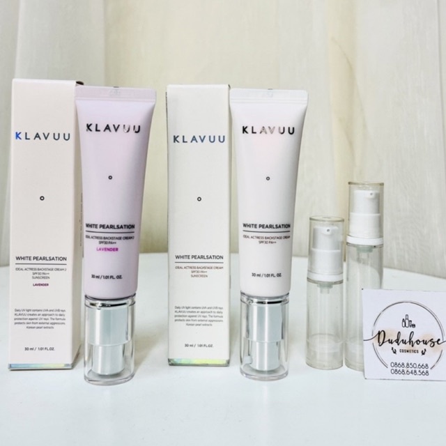 Kem Lót Klavuu White Pearlsation Ideal Actress Backstage Cream SPF30 PA++