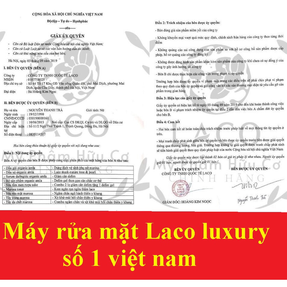 Máy rửa mặt Laco Luxury [Bảo hành 12 tháng chính hãng]