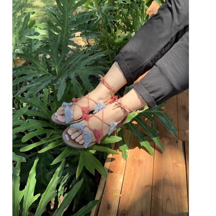 Xăng Đan Đi Biển Phong Cách boho Cổ Điển Cho Nữ sanda