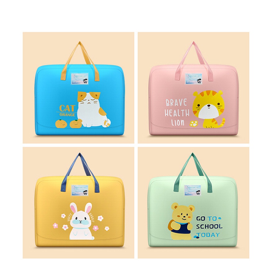 Túi Đựng Quần Áo Di Động Họa Tiết Hoạt Hình Chống Thấm Nước Và Ẩm Mốc Tiện Dụng