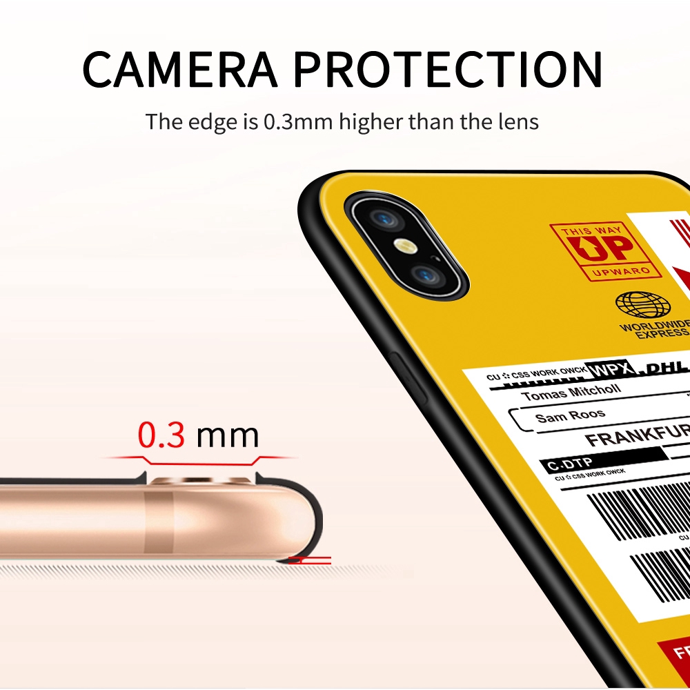 Ốp điện thoại kính cường lực cứng chống sốc in DHL cho ASUS Zenfone Max Pro M1 M2 ZB601KL ZB602KL ZB631KL ZB633KL