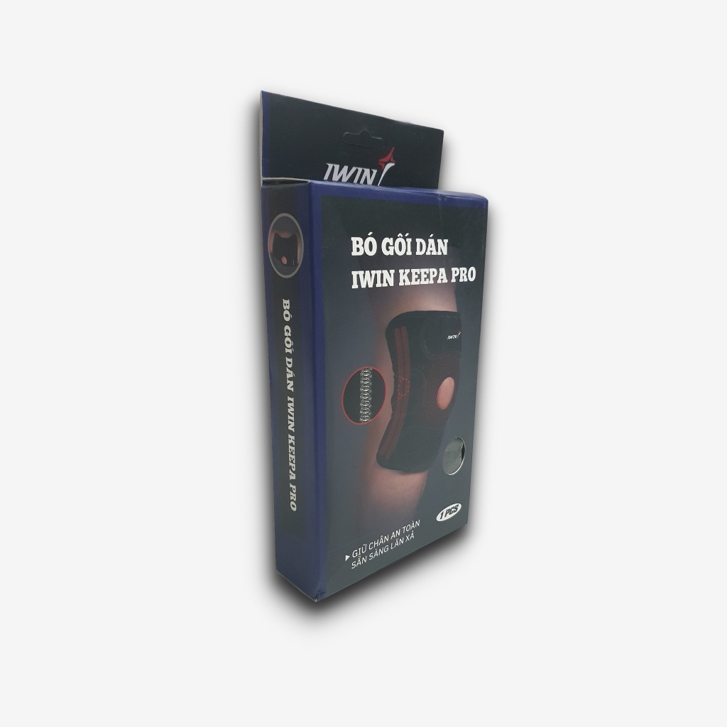 Bó Gối Dán iWin Keepa Pro (1 Chiếc) Bảo Vệ Khớp Gối, Hỗ Trợ Tập Luyện Thể Thao, Tập Gym