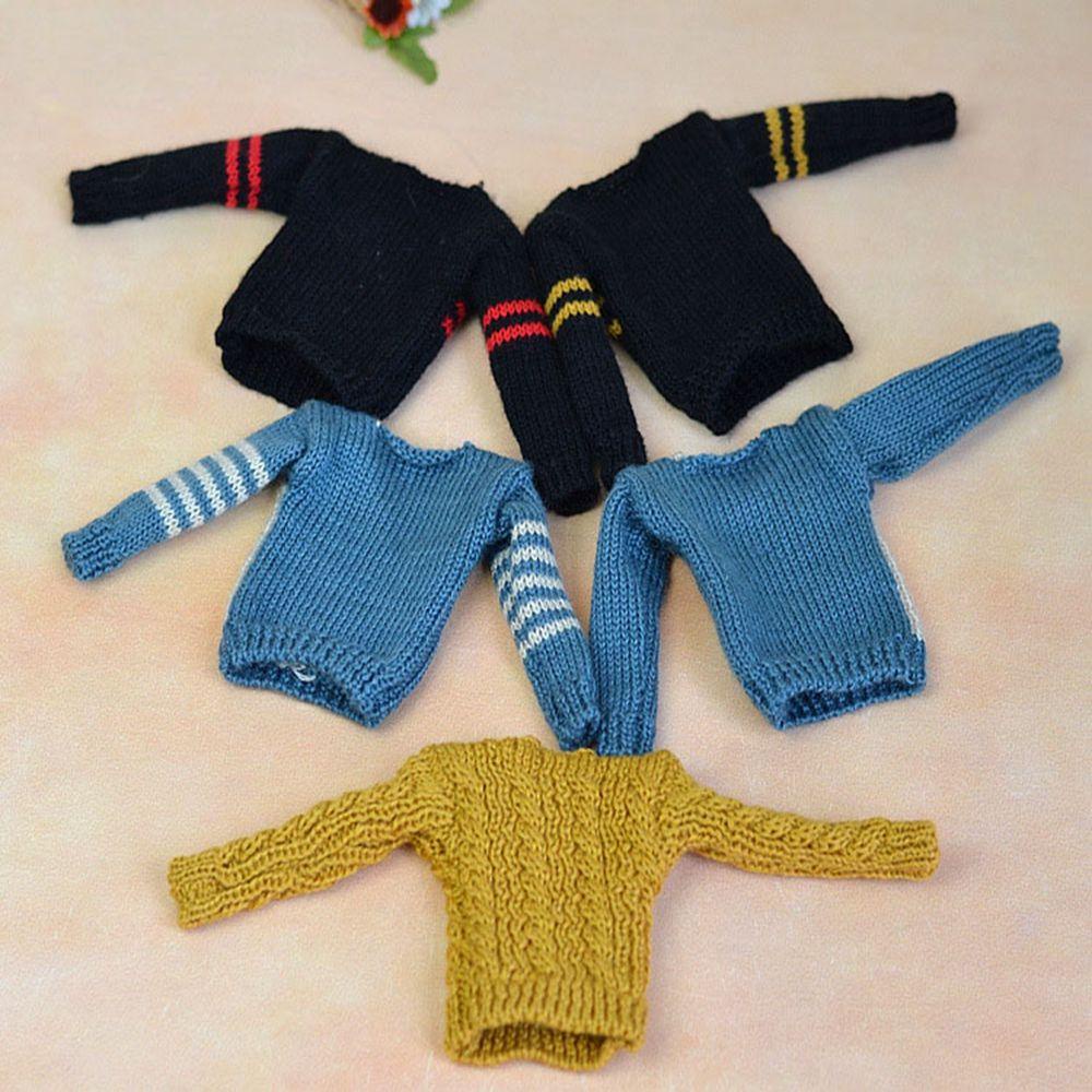 BEBETTERM Bộ Áo Sweater Dệt Kim + Quần Dài Thời Trang Cao Cấp Cho Búp Bê Nam