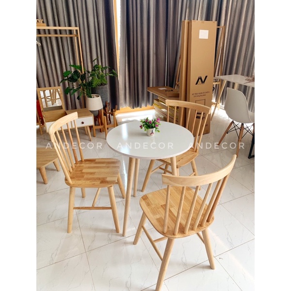 Bàn ăn bằng gỗ hình tròn, bàn cafe hình tròn, bàn trà hình tròn, bàn trang trí hình tròn