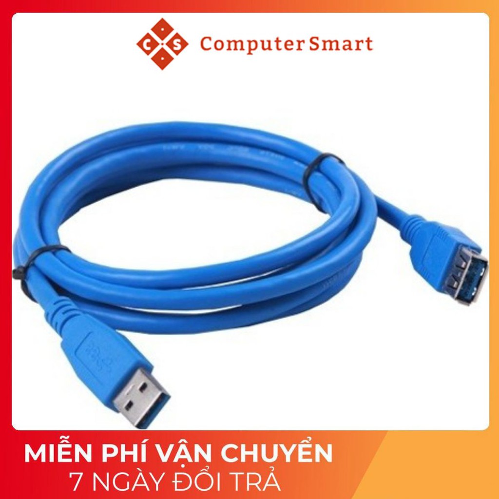 Cáp Usb, Dây Cáp Nối Dài Usb 1,5m 2.0 Màu Xanh Chống Nhiễu, Hàng Chất Lượng, ổn định, bền bỉ