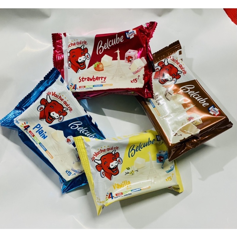 Date mới nhất - PHÔ MAI VUÔNG BELCUBE 3 vị Dâu/Socola/Vani