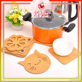 ĐẾ (Rế) LÓT NỒI BẰNG GỖ CÁCH NHIỆT CÓ ĐẾ CHỐNG TRƯỢT