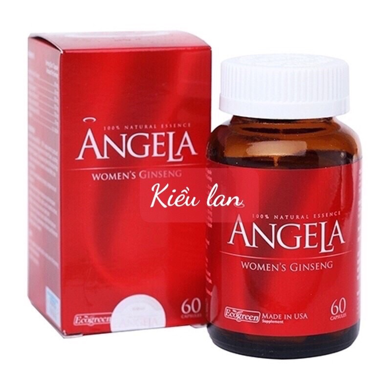 Sâm Angela gold - cân bằng nội tiết tố nữ (lọ 60 viên)