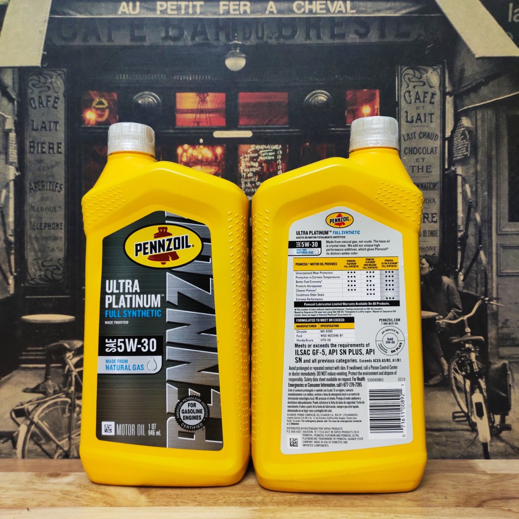 Nhớt Pennzoil Ultra Platinum 4T 5w30