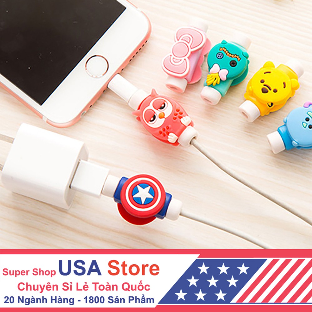 Đầu Nẹp Dây Sạc Hoạt Hình Cute Tránh Gẫy | BigBuy360 - bigbuy360.vn