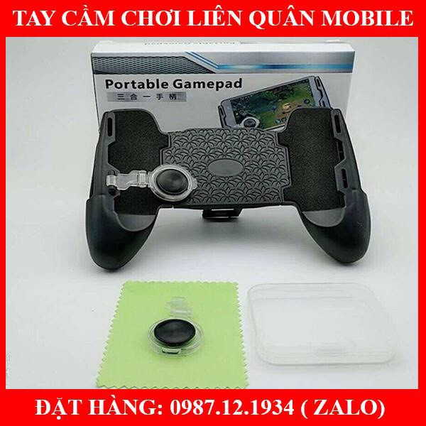 Tay Cầm Chơi Game Liên Quân - PUPG Kiêm Giá Đỡ Điện Thoại Có Nút Bấm - Gamepad ( Tặng 2 Nút joystick)