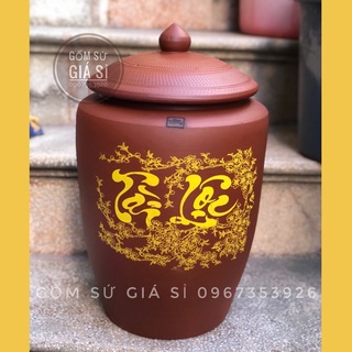 Hũ gạo tài lộc, chum sành ngâm rượu Bát Tràng