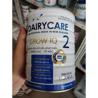 Sữa DairyCare Grow IQ Số 2 -850g Trẻ trên 1 tuổi Phát triển chiều cao và trí não