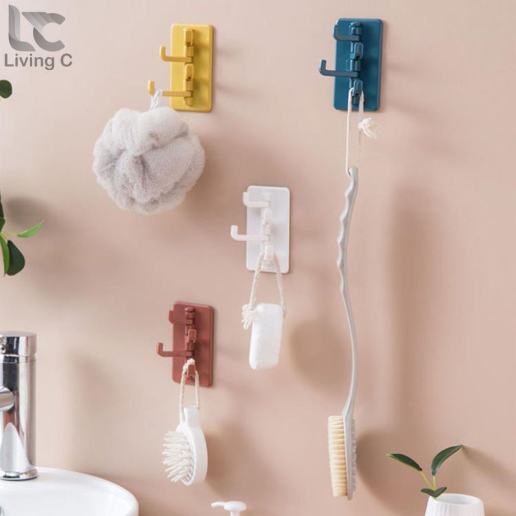 Móc treo chìa khóa dán tường xoay 180 độ siêu dính chịu lực NGU000001