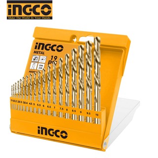 Bộ 19 mũi khoan kim loại hss ingco-akdb1195