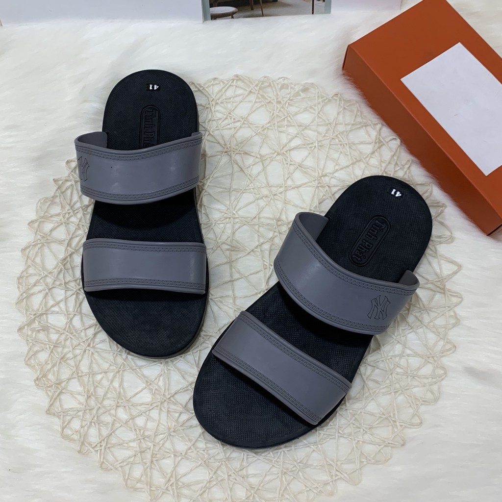 (Có 2 Màu) Dép nam 2 quai ngang - NYY kiểu dáng thời trang