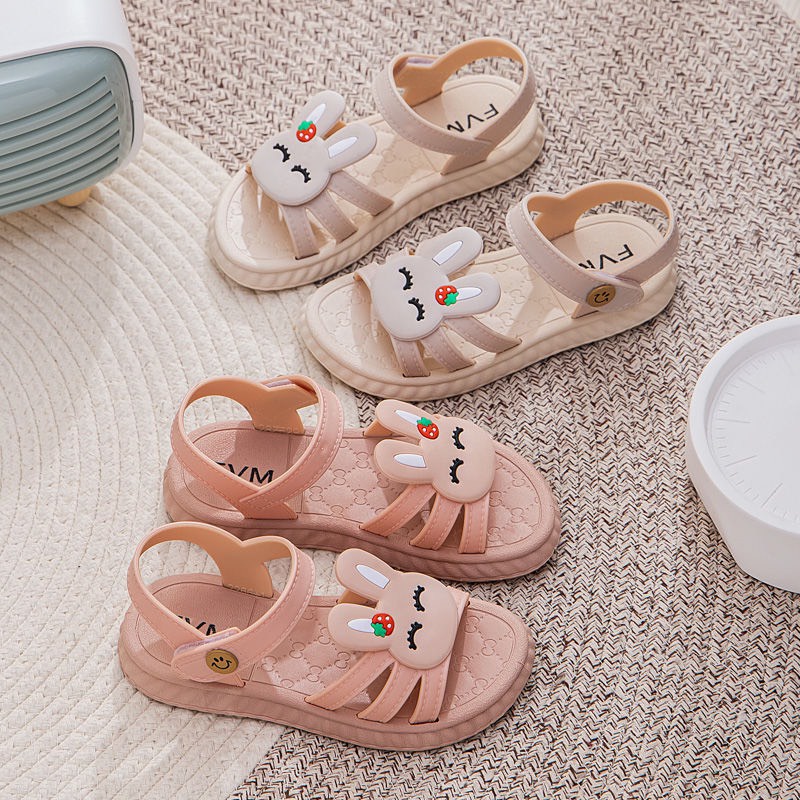 Sandal bé gái đế đúc hình thỏ dễ thương M 2288
