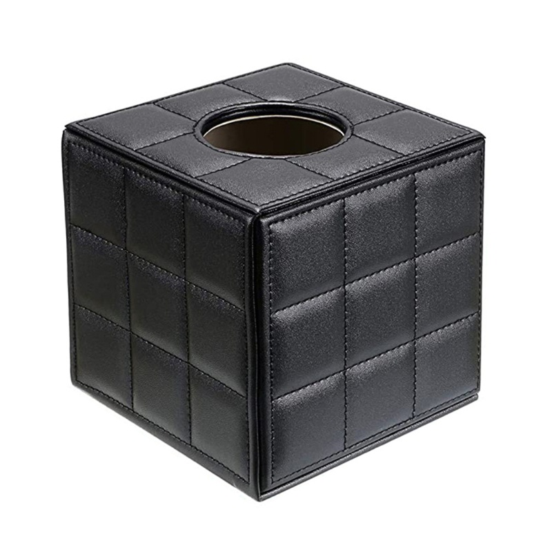 Aoto Hộp Đựng Khăn Giấy Bằng Da Pu Hình Vuông Tiện Dụng