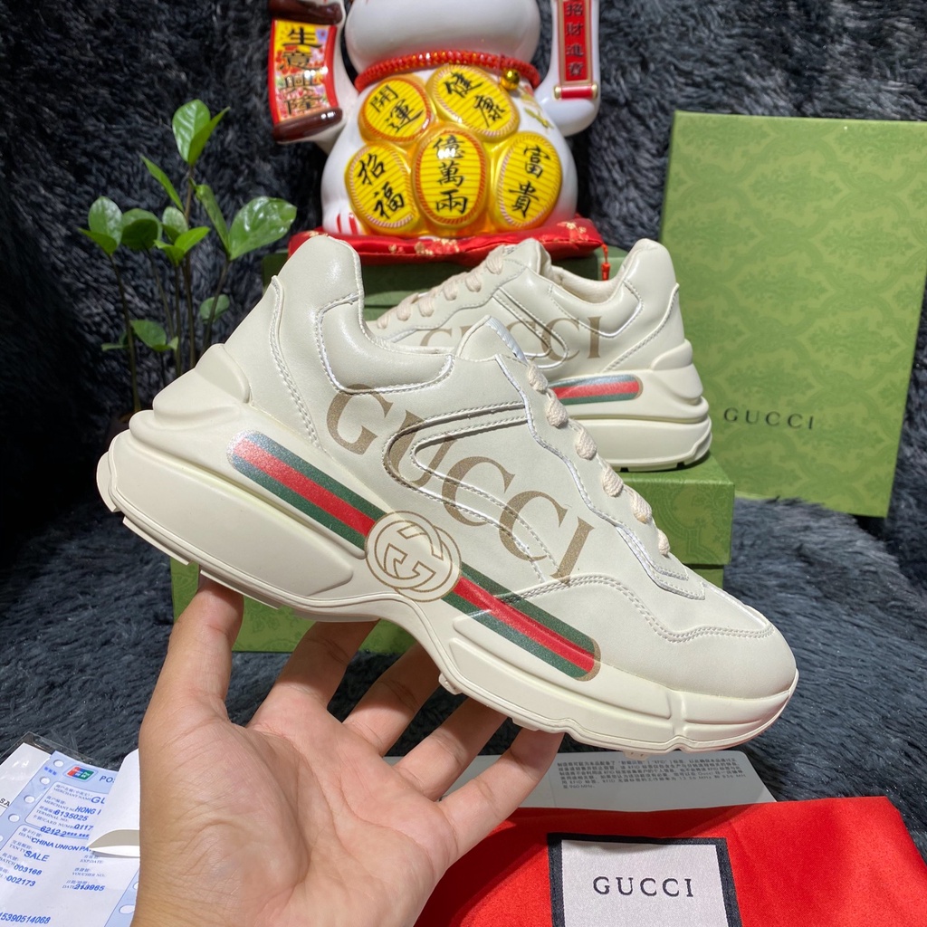 giày gucci rython hộp xanh sc, giày sneaker gucci đế cao nam nữ 3 mẫu hot nhất | BigBuy360 - bigbuy360.vn