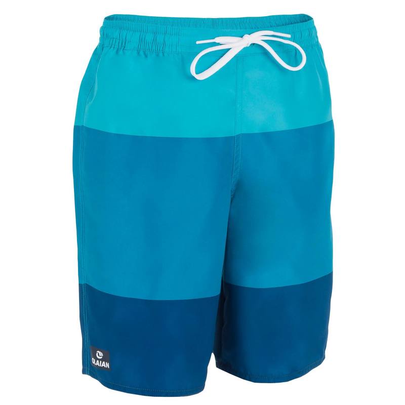 Quần short lướt ván ngang đùi Decathlon OLAIAN 100 cho thiếu niên màu xanh dương size 12 Tuổi