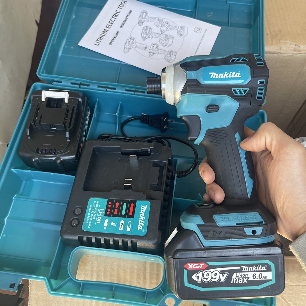 Thân máy chuyên bắt vít Chân pin makita 20V Hàng cao cấp Mầu sắc giao ngẫu nhiên