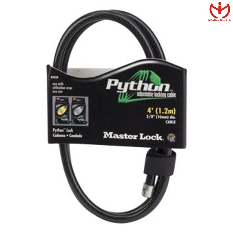 [Hỏa tốc HCM] Dây cáp Master Lock nhiều kích thước dùng kết hợp với đầu khóa 8403 DPF - MSOFT