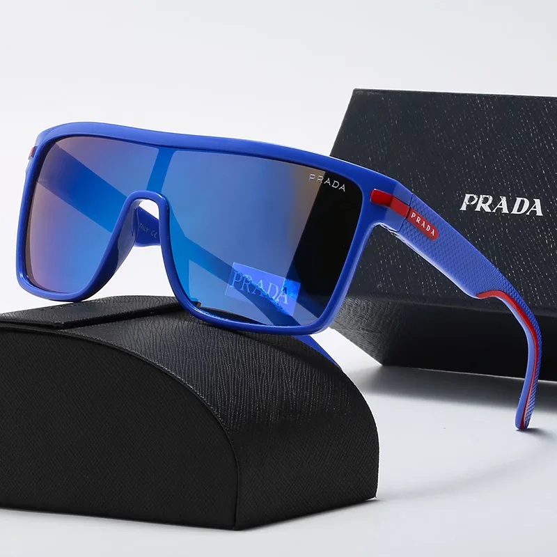 Kính Mát Prada Cỡ Lớn Chống Tia uv400 Thời Trang Cho Nam Nữ