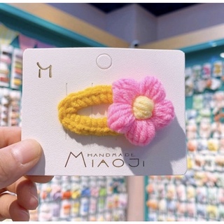 Kẹp tóc bằng len handmade nhiều màu sắc