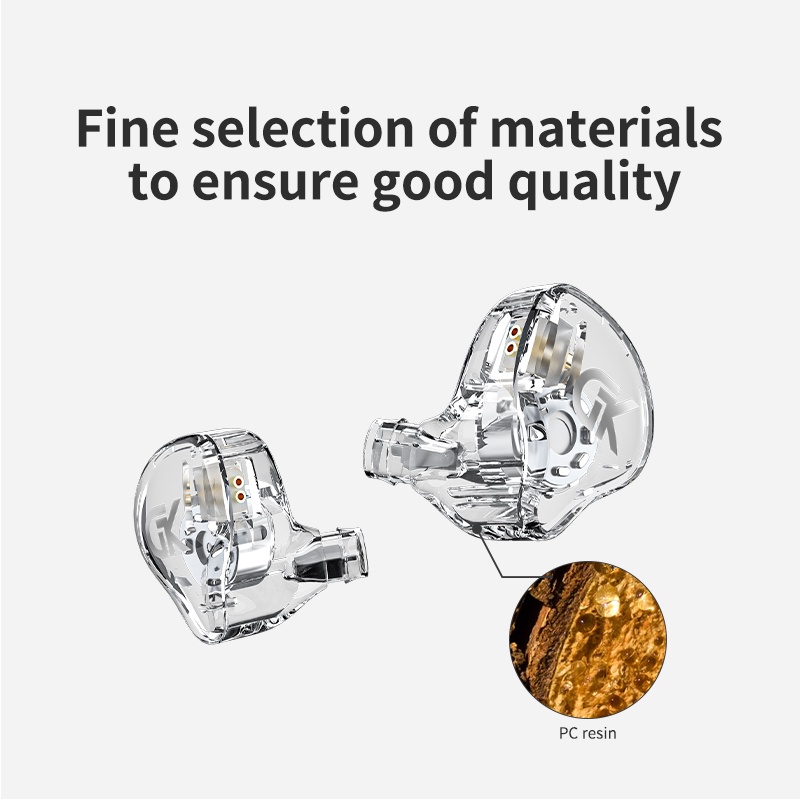 Tai nghe FAAEAL GK GST 1BA + 1DD chống ồn có dây tháo rời được kiểu dáng thể thao