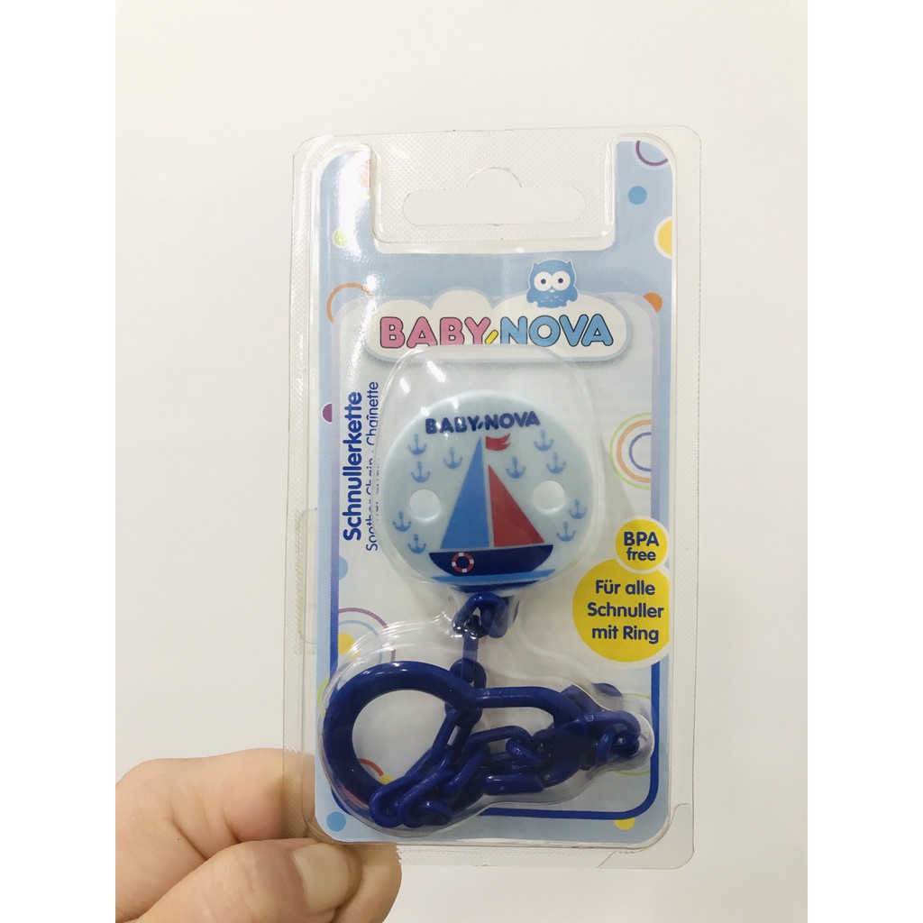 Dây đeo giữ núm ti Baby Nova - bằng nhựa