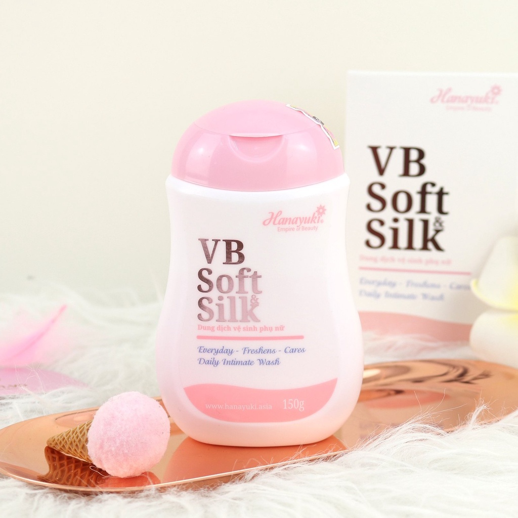 Dung Dịch Vệ Sinh Phụ Nữ Hana Soft Silk Hanayuki Chính Hãng 100% 150g