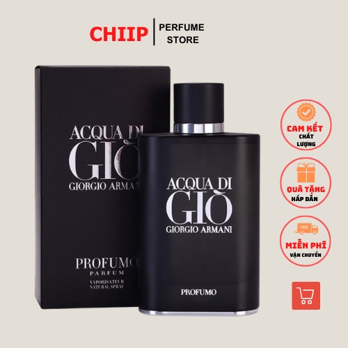 Nước Hoa Nam Acqua Di Gio Profumo Giò Đen 100ml - Dầu Thơm Acqua Di Gio Profumo Gio Nam Tính♥Trẻ Tru