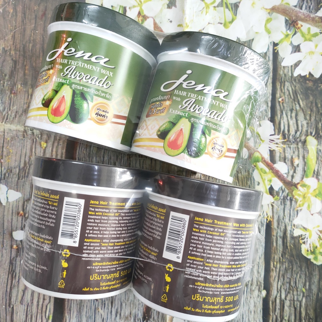 Ủ TÓC THÁI LAN DỨA - BƠ JENA mềm mượt phục hồi hư tổn 500G