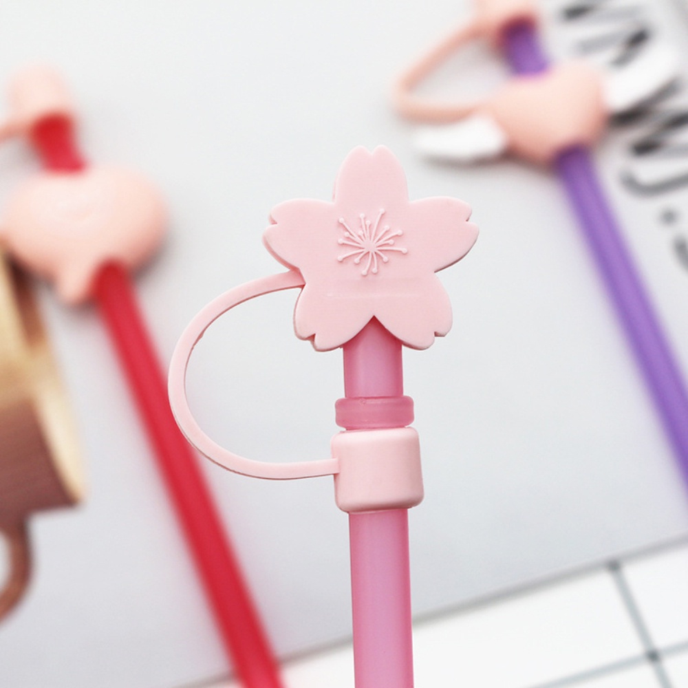 Nắp Ống Hút Silicone Nắp Đậy Chống Bụi Uống Nước Kín Khí Tái Sử Dụng Phụ Kiện Cốc Đầu Bịt Hoạt Hình Phù Hợp Với Ống Hút 6-8Mm Bri
