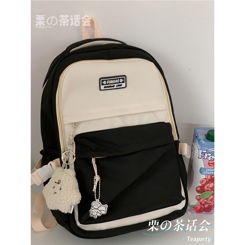 Balo nữ đi học phối màu đẹp dễ thương ulzzang hàn quốc giá rẻ B428