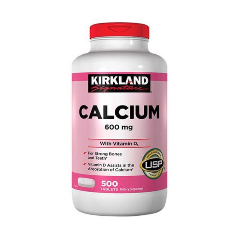 Viên uống bổ sung Canxi Kirkland Calcium 600mg Vitamin D3
