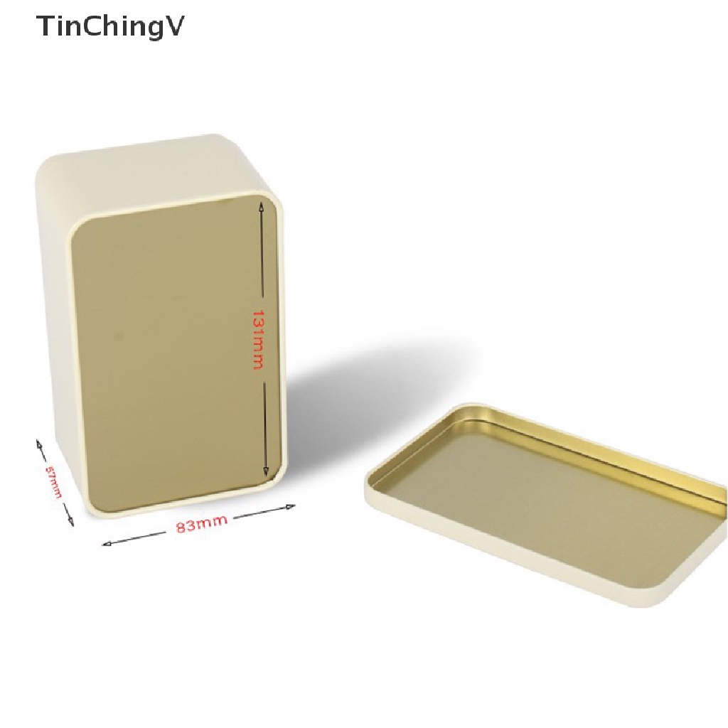 1 Hộp Thiếc Đựng Trà / Bánh Quy / Bánh Quy Bằng Kim Loại Thiếc