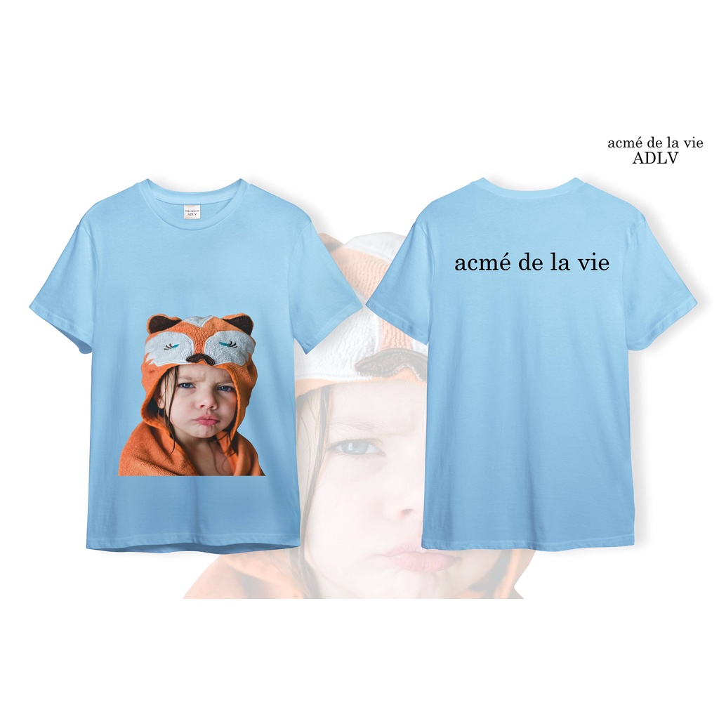 Áo ADLV Thun Cotton CAO CẤP  [Vải Cotton] - Mẫu 9 - Bé Gái Đội Mũ Cáo