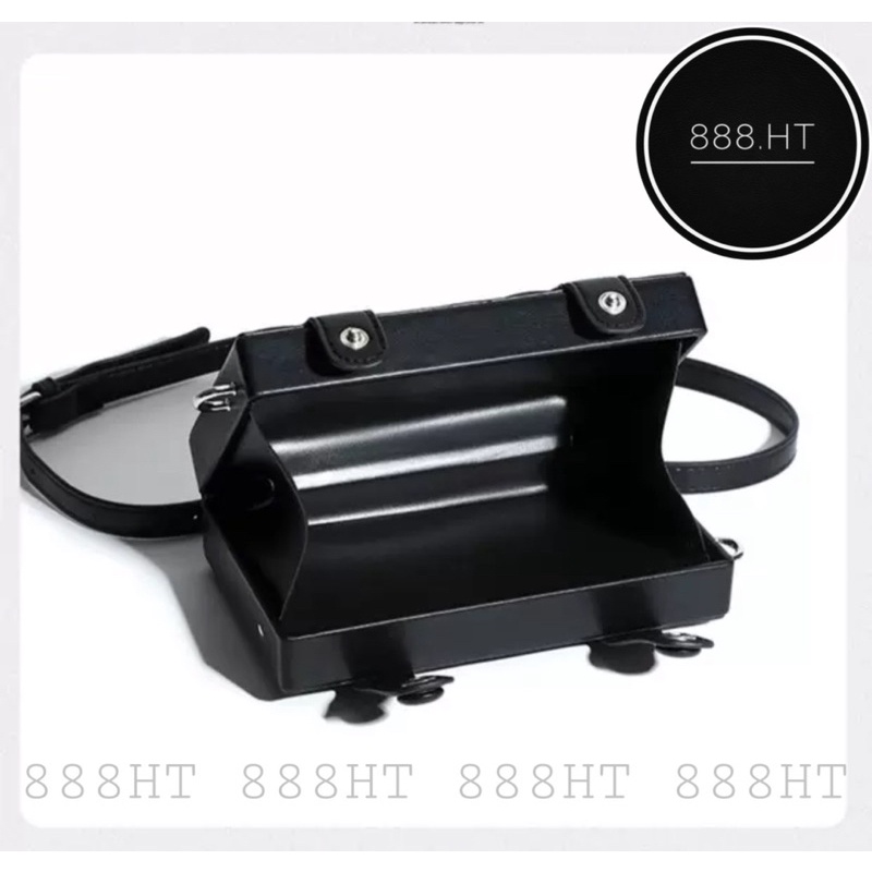 Túi đeo chéo nam nữ hộp chữ nhật màu đen unisex