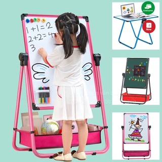 [3 Trong 1] Đồ chơi bảng viết 2 mặt tuỳ chỉnh được chiều cao, kết hợp bàn học, đồ chơi thông minh 